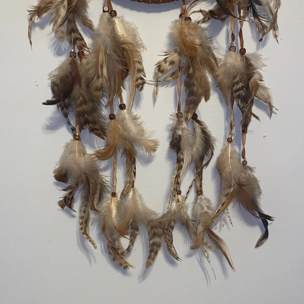 Brown and White Tulum Dreamcatcher Wall Decor